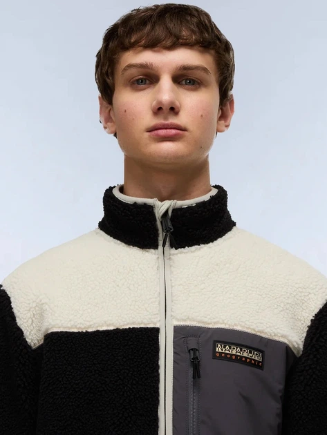 Kurtka przejściowa męska bez kaptura Napapijri NP0A4GNTMCB1 M Czarna - obraz 5