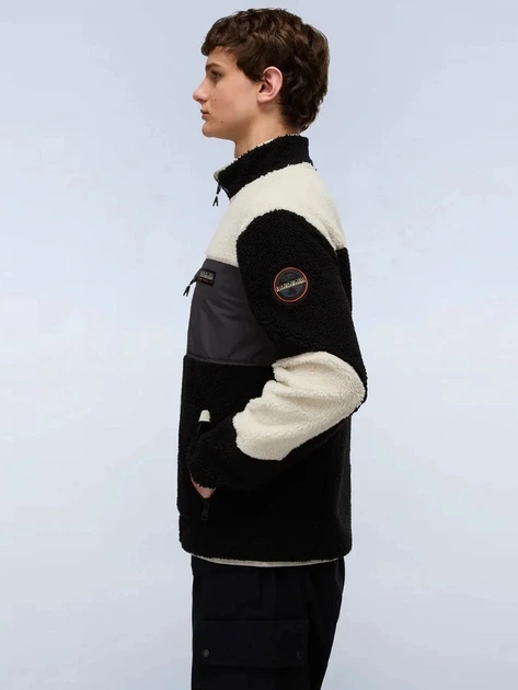 Kurtka przejściowa męska bez kaptura Napapijri NP0A4GNTMCB1 XL Czarna - obraz 3