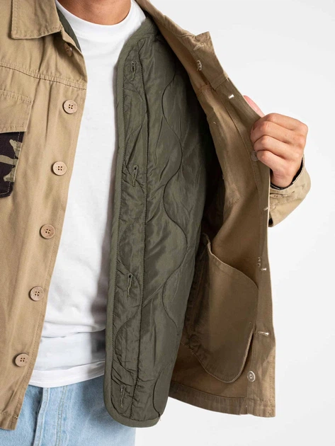 Сорочка бавовняна чоловіча Tooco TOCOM-FHW-BOSFORO-SAND L Бежева (800070330578) - зображення 4