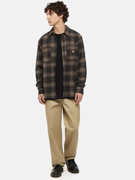 Koszula męska bawełniana Dickies DK0A4XGTMR11 S Brązowa - obraz 3