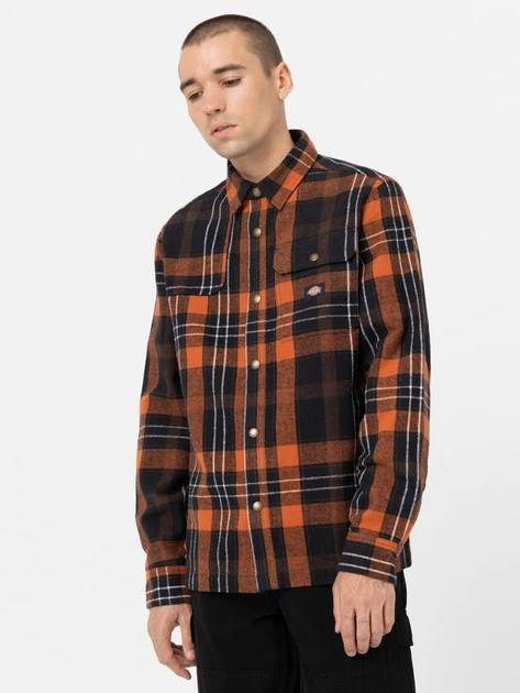 Koszula męska bawełniana Dickies DK0A4XGUD711 XL Pomarańczowa - obraz 1