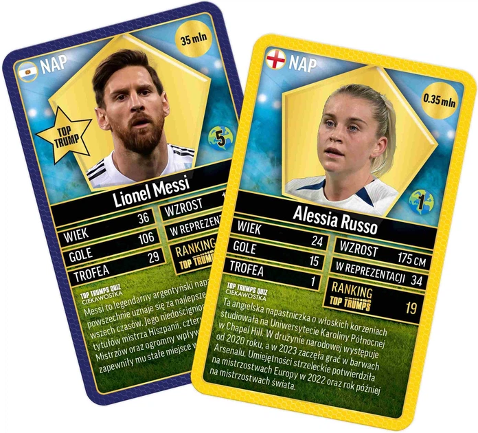 Gra planszowa Winning Moves Top Trumps World Football Stars (5036905058636) - obraz 4