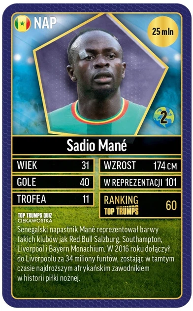 Gra planszowa Winning Moves Top Trumps World Football Stars (5036905058636) - obraz 6