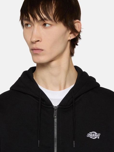 Bluza męska rozpinana streetwear z kapturem Dickies DK0A4YQABLK1 L Czarna - obraz 4