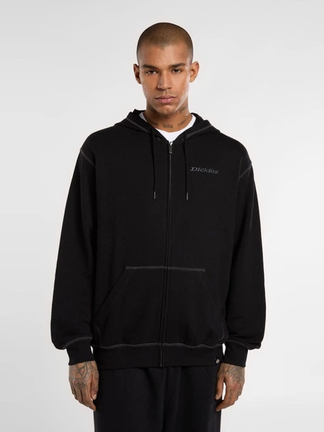 Bluza męska rozpinana streetwear z kapturem Dickies DK0A4Z6XBLK1 M Czarna - obraz 1