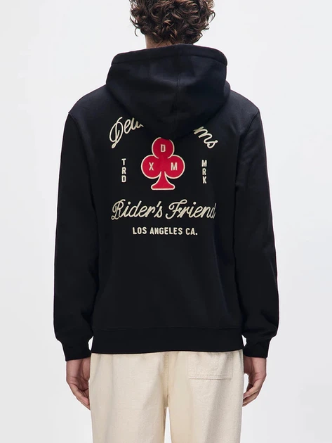 Bluza męska rozpinana streetwear z kapturem Deus Ex Machina DMF258293-BLK S Czarna - obraz 2