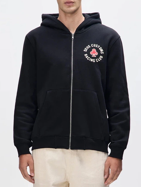 Bluza męska rozpinana streetwear z kapturem Deus Ex Machina DMF258293-BLK XL Czarna - obraz 1