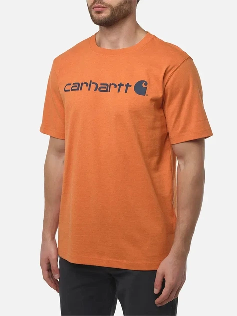 Koszulka męska bawełniana Carhartt 103361-Q66 S Pomarańczowa - obraz 1
