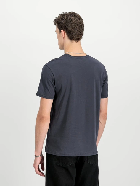Koszulka męska bawełniana Alpha Industries 188505-02 S Granatowa - obraz 2