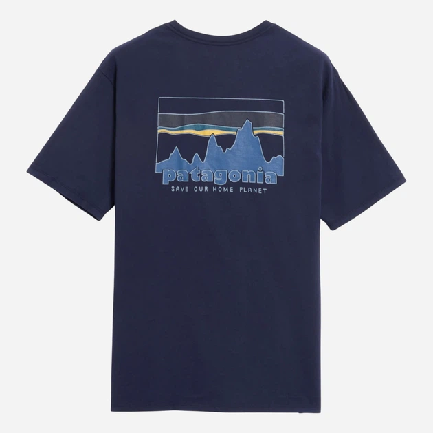 Koszulka męska bawełniana Patagonia 37534-NENA L Granatowa - obraz 2