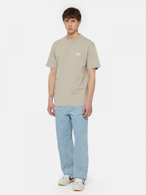 Koszulka męska basic Dickies DK0A4YAISS01 L Beżowa - obraz 3