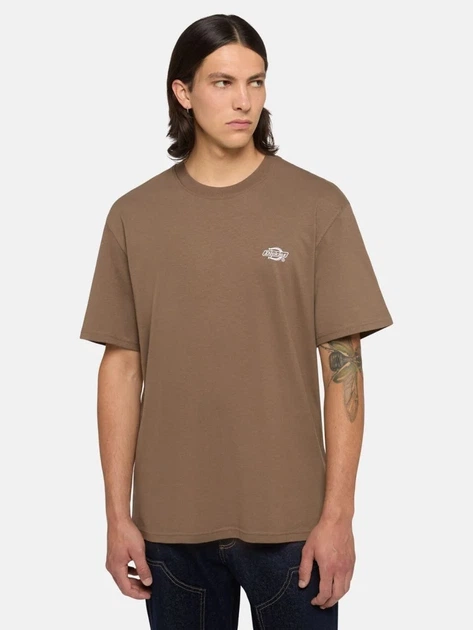 Koszulka męska bawełniana Dickies DK0A4YAIMR11 L Brązowa - obraz 1