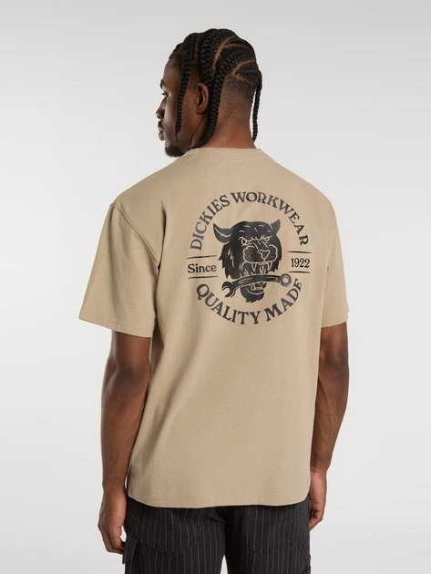 Футболка довга бавовняна чоловіча Dickies DK0A4ZAR0DS1 XL Бежева (800070340110) - зображення 2