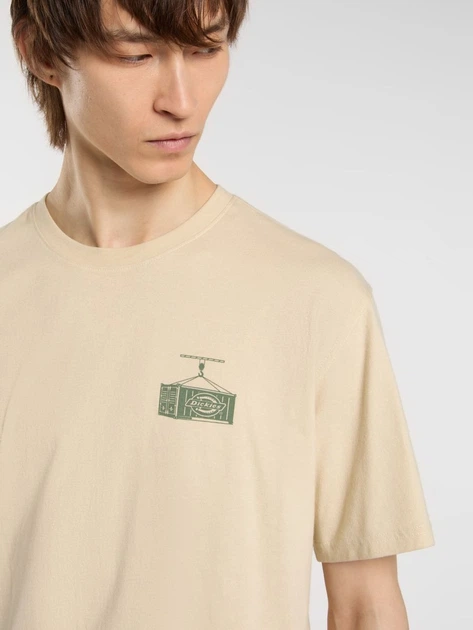 Футболка довга бавовняна чоловіча Dickies DK0A87QML171 M Бежева (800070348156) - зображення 3