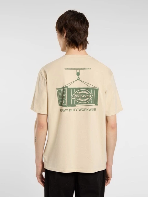 Koszulka męska bawełniana Dickies DK0A87QML171 XL Beżowa - obraz 2