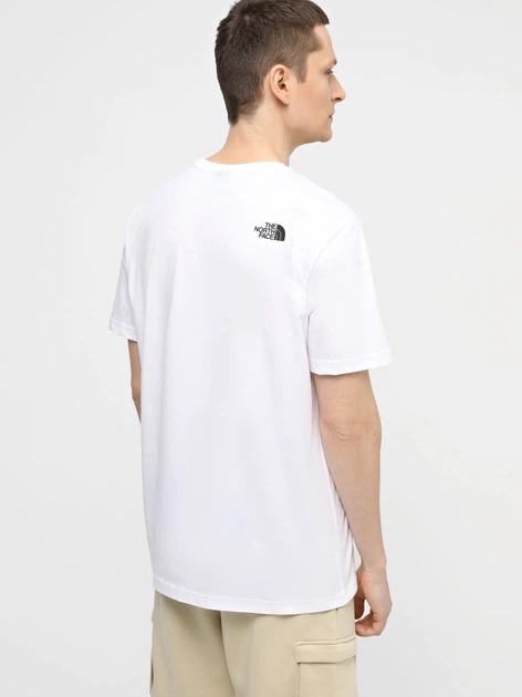 Футболка довга бавовняна чоловіча The North Face NF0A87NSFN41 L Біла (800070337256) - зображення 2