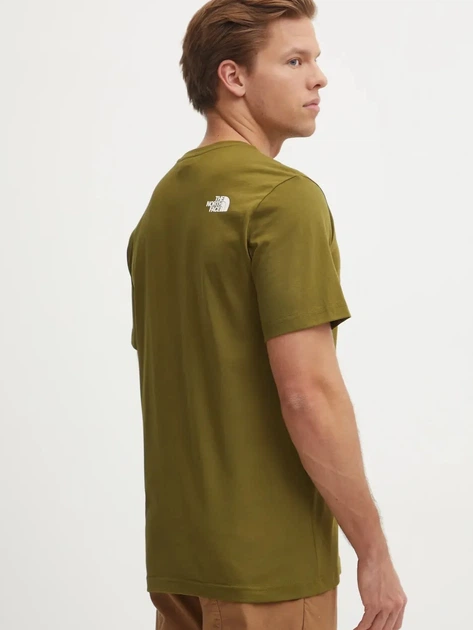 Koszulka męska basic The North Face NF0A8A6CTOE1 XL Zielona - obraz 2