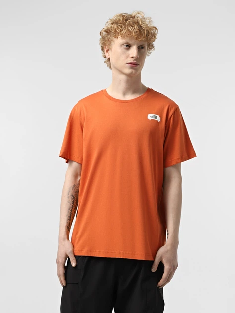 Koszulka męska bawełniana The North Face NF0A8C1Z6IG1 M Pomarańczowa - obraz 1