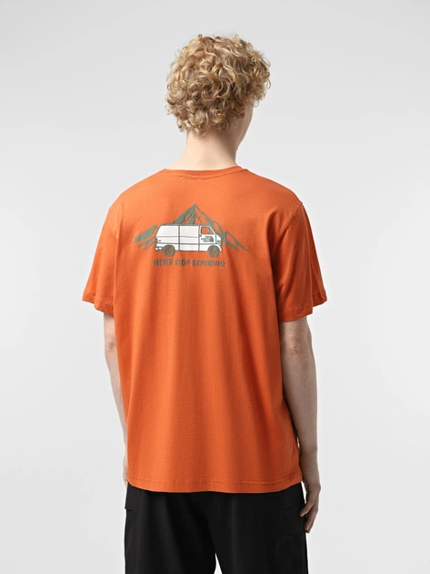 Koszulka męska bawełniana The North Face NF0A8C1Z6IG1 L Pomarańczowa - obraz 2