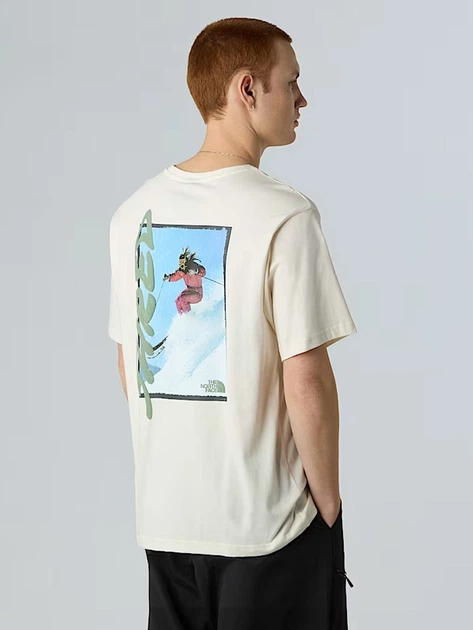 Футболка довга бавовняна чоловіча The North Face NF0A8E4EQLI1 L Молочна (800070347631) - зображення 2