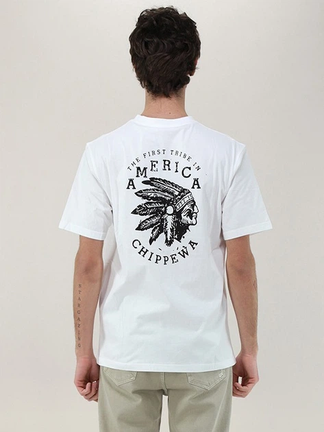 Футболка довга бавовняна чоловіча Tooco TOCOM-TSR-AM-OFF-WHITE XL Біла (800070340811) - зображення 2