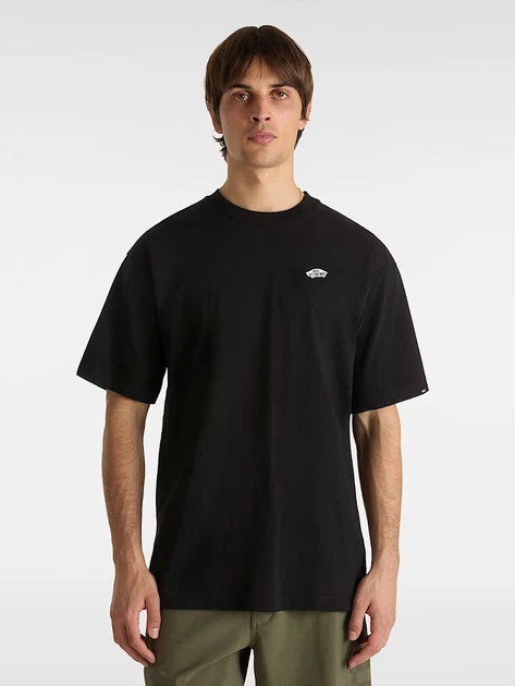 Футболка довга бавовняна чоловіча Vans VN000P50Y281 L Чорна (800070339158) - зображення 1