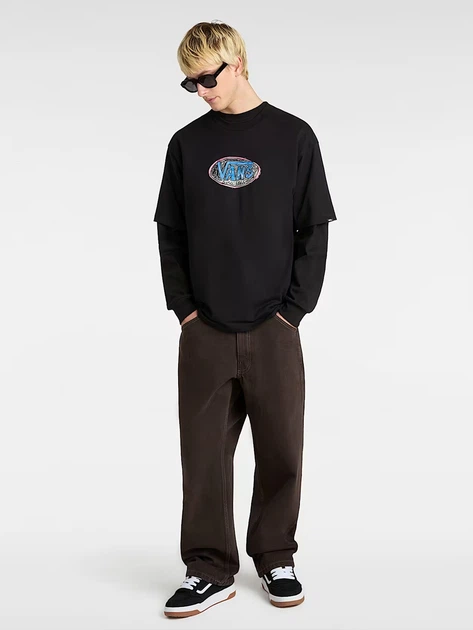 Koszulka męska bawełniana Vans VN000NHWBLK1 L Czarna - obraz 3