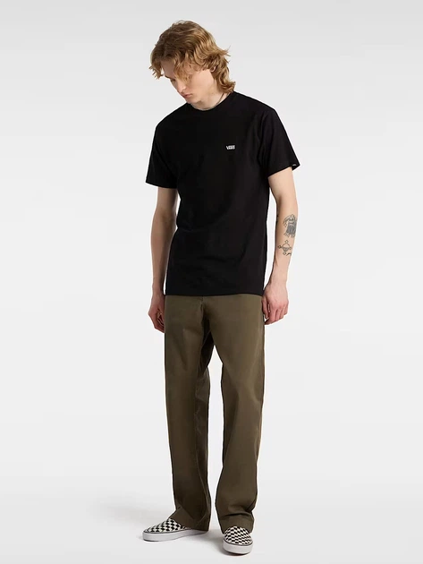 Футболка довга бавовняна чоловіча Vans VN0A3CZEY281 M Чорна (800070339187) - зображення 3