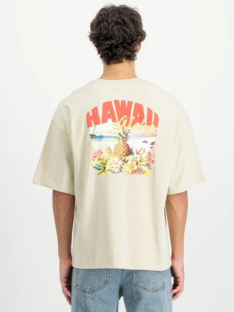 Koszulka męska bawełniana Alpha Industries X156525-300 S Mleczna - obraz 2