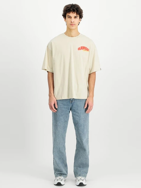 Koszulka męska bawełniana Alpha Industries X156525-300 S Mleczna - obraz 3