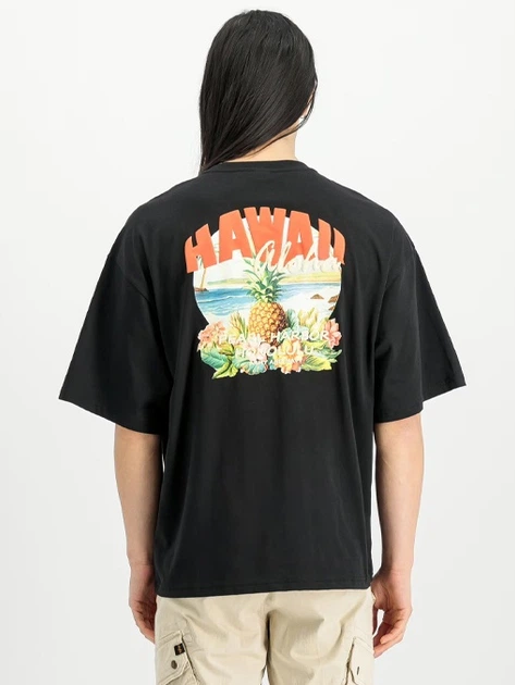 Koszulka męska bawełniana Alpha Industries X156535-03 L Czarna - obraz 2