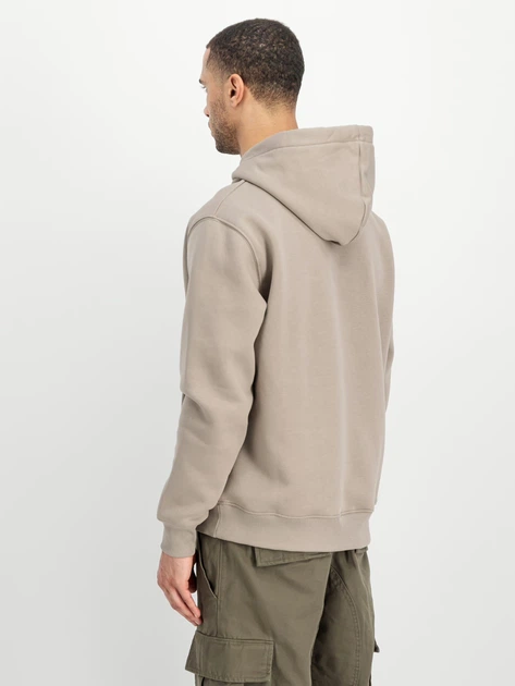 Худі чоловіче Alpha Industries 196318679 XL Бежеве (800070330297) - зображення 2