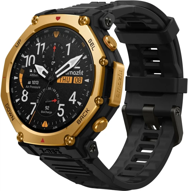 Смарт-часы Amazfit T-Rex 3 Pro Black Gold UA - Фото 1 Смарт-часы Amazfit T-Rex 3 Pro Black Gold UA - изображение 1