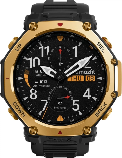 Смарт-часы Amazfit T-Rex 3 Pro Black Gold UA - Фото 2 Смарт-часы Amazfit T-Rex 3 Pro Black Gold UA - изображение 2