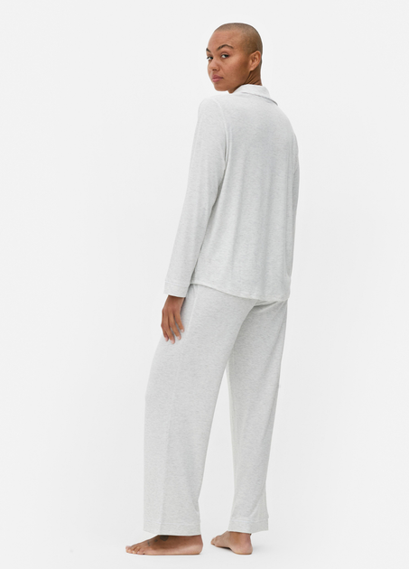 Женская пижамая рубашка Primark Jersey Long Sleeve Boyfriend XXS Для дома и сна Серый (8713) - Фото 4 Женская пижамая рубашка Primark Jersey Long Sleeve Boyfriend XXS Для дома и сна Серый (8713) - изображение 4