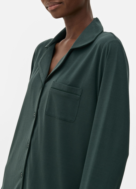 Жіноча піжама сорочка Primark Jersey Long Sleeve Boyfriend М Для дому та сну Зелений (8711) - зображення 3
