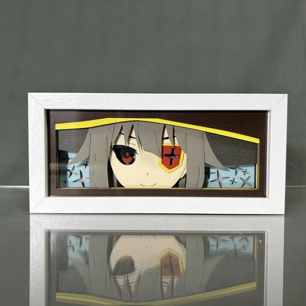 Многослойный Ночник лампа аниме KonoSuba светильник Мегумин Megumin - изображение 4