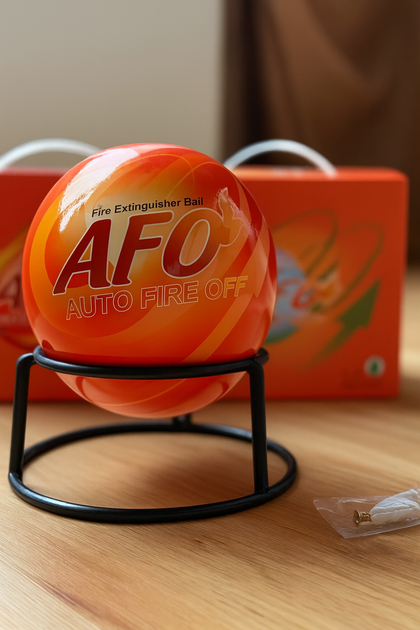 Автоматический огнетушитель AFO Fire Ball 1,3 кг порошковый противопожарный шар для автомобиля, дома, офиса или склада (017) - Фото 3 Автоматический огнетушитель AFO Fire Ball 1,3 кг порошковый противопожарный шар для автомобиля, дома, офиса или склада (017) - изображение 3