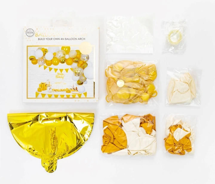 Girlanda balonowa Globos 71 szt Złota (5712735020523) - obraz 3