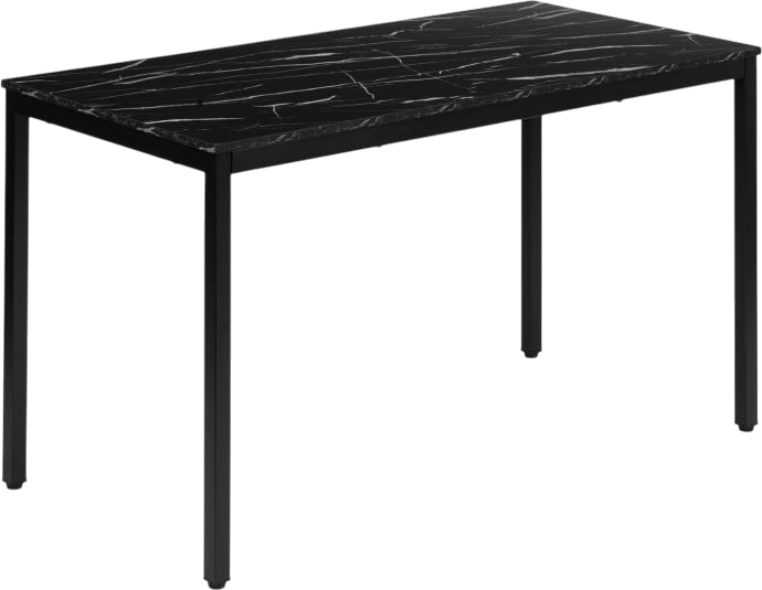 Обідній стіл ModernHome by Multistore 120 x 60 см Чорний мармур (NORD-MRBC-BC) - зображення 1