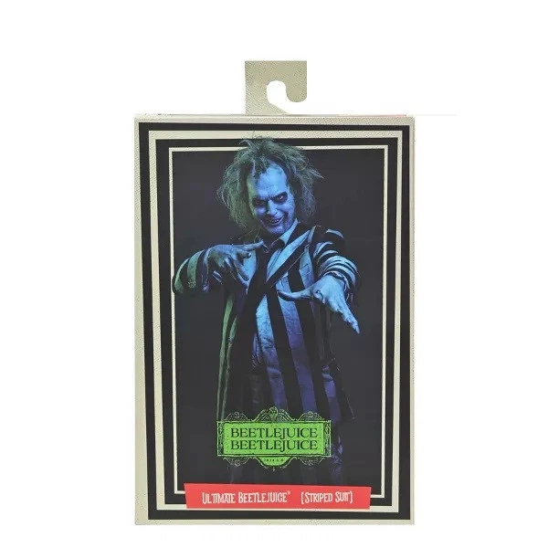 Фигурка Битлджус 2 - Битлджус в полосатом костюме Beetlejuice Ultimate Striped Suit Action Figure NECA - изображение 3