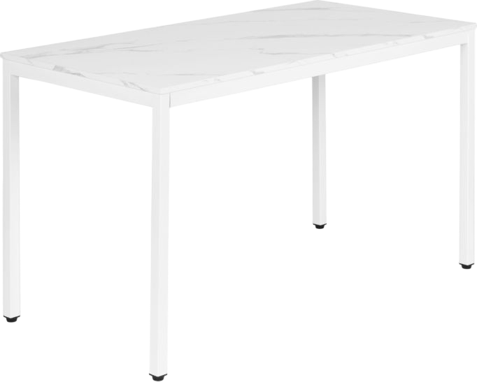 Stół do jadalni ModernHome by Multistore 120 x 60 cm Biały marmur (NORD-MRW-W) - obraz 1