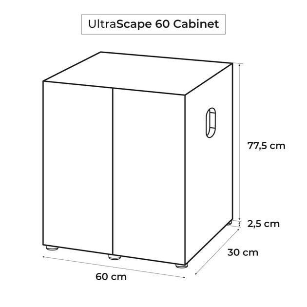 Шафа під акваріум AQUAEL 123433 з дверима 60 x 30 x 80 см біла (5905546327619) - зображення 6