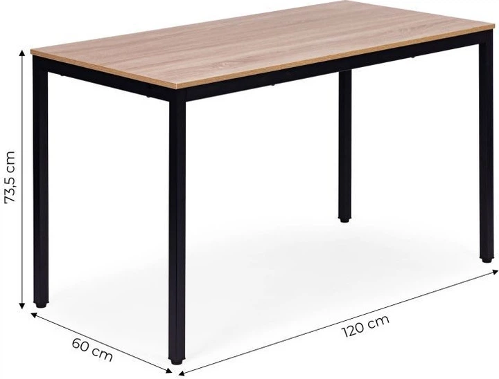 Обідній стіл ModernHome by Multistore 120 x 60 см (NORD-O-BC) - зображення 4
