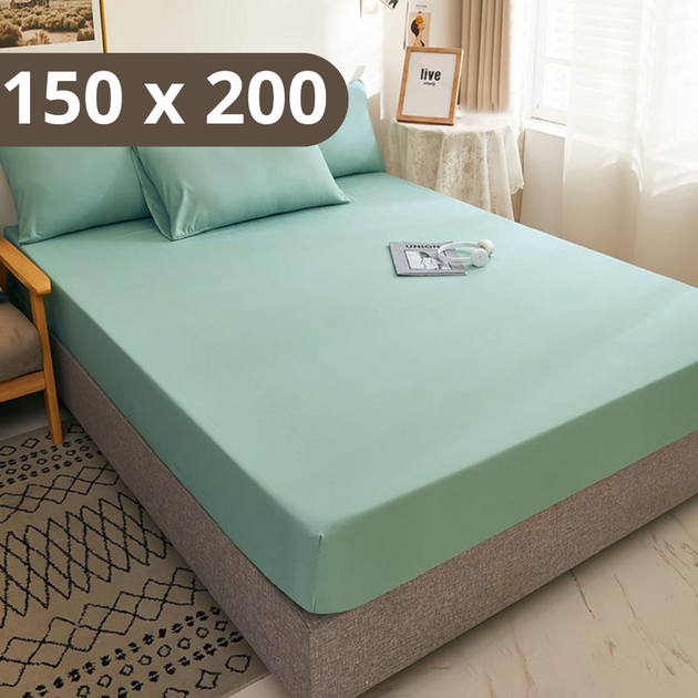 Простыня на резинке Softable Fabric 150×200 — мягкая, плотная, комфортная, мятный (KT7006045) - Фото 1 Простыня на резинке Softable Fabric 150×200 — мягкая, плотная, комфортная, мятный (KT7006045) - изображение 1