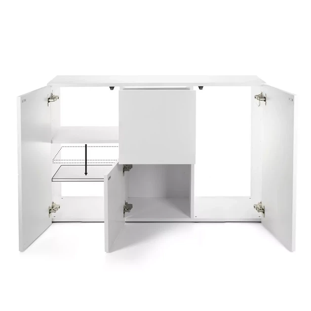 Szafka do akwarium AQUAEL 132363 premium 120 x 40 x 78 cm biała (5905546341448) - obraz 4