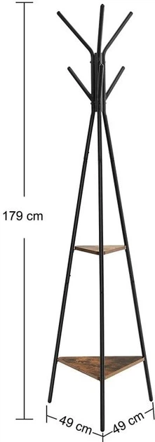 Вішалка для одягу Leobert лофт дерев'яна (model_2047_1) - зображення 2