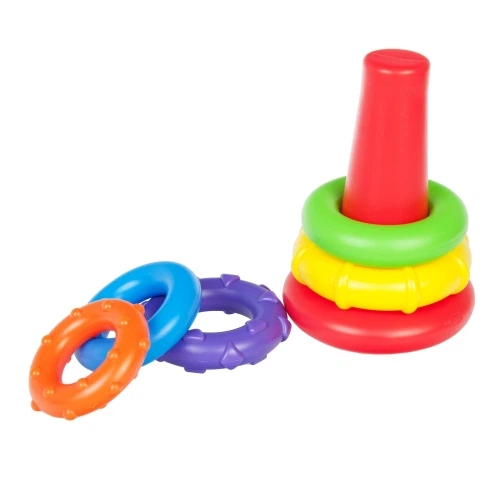 Moja pierwsza edukacyjna zabawka Piramidka Playgro (9321104114556) - obraz 3