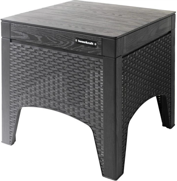 Набір садових меблів Longwell Industrial 2 крісла + стіл Чорні H-058 (5904265080584) - зображення 4