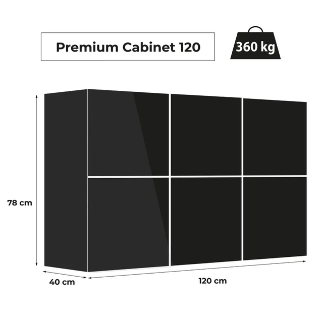 Шафа під акваріум AQUAEL 132379 преміум 120 x 40 x 78 см Чорна (5905546341578) - зображення 12